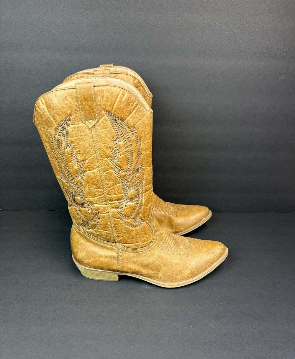 Coconuts by Matisse Gaucho Western Cowboy Boots Tan Size 10M
